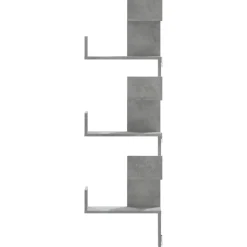 vidaXL Hoekwandschap 45x45x147 cm bewerkt hout betongrijs