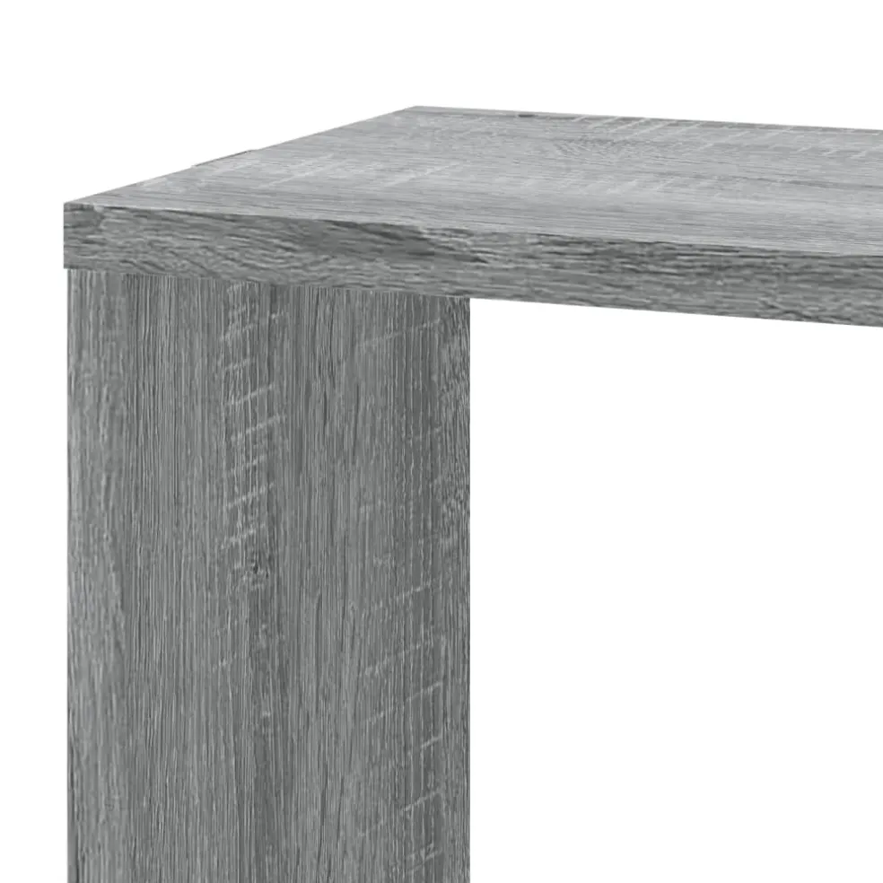 vidaXL Hoekwandschap 45x45x147 cm bewerkt hout grijs sonoma eikenkleur