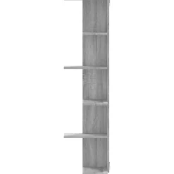 vidaXL Hoekwandschap 36,5x36,5x140 cm bewerkt hout grijs sonoma eiken