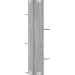 vidaXL Hoekwandschap 36,5x36,5x140 cm bewerkt hout grijs sonoma eiken