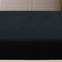vidaXL Hoeslaken jersey 90x200 cm katoen zwart