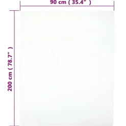 vidaXL Hoeslaken jersey 90x200 cm katoen wit