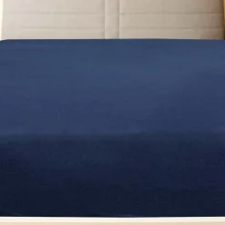 vidaXL Hoeslaken jersey 90x200 cm katoen marineblauw