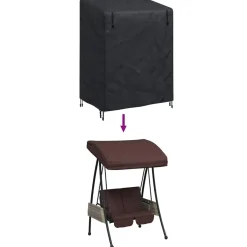 vidaXL Hoes voor buitenschommel 120 x 90 x 155 cm 420D Oxford Stof
