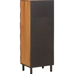 vidaXL Hoge kast Acacia Bruine Afwerking 40 x 33 x 110 cm