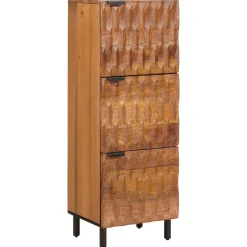 vidaXL Hoge kast Acacia Bruine Afwerking 40 x 33 x 110 cm