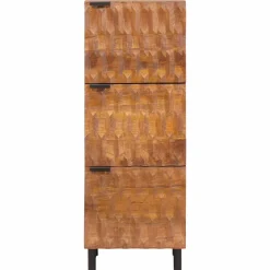 vidaXL Hoge kast Acacia Bruine Afwerking 40 x 33 x 110 cm