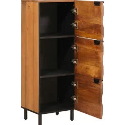 vidaXL Hoge kast Acacia Bruine Afwerking 40 x 33 x 110 cm