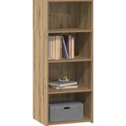vidaXL Hoge kast Artisanaal eiken 50 x 41 x 124 cm Bewerkt hout