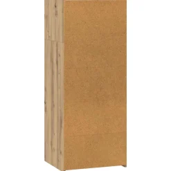 vidaXL Hoge kast Artisanaal eiken 50 x 41 x 124 cm Bewerkt hout
