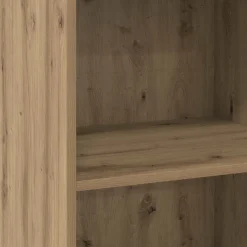 vidaXL Hoge kast Artisanaal eiken 50 x 41 x 124 cm Bewerkt hout
