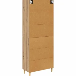 vidaXL Hoge kast Artisan Eiken 69,5 x 34 x 180 cm Bewerkt hout