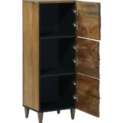 vidaXL Hoge Kast Bruin 40 x 33 x 110 cm Massief Mango Hout