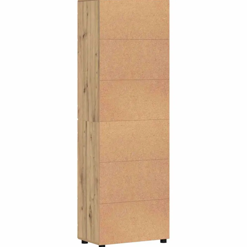 vidaXL Hoge kast FLORIN 60 x 35 x 182 cm Artisan Eiken Bewerkt hout