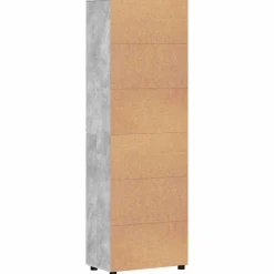 vidaXL Hoge kast FLORIN 60 x 35 x 182 cm Beton Grijs Bewerkt hout