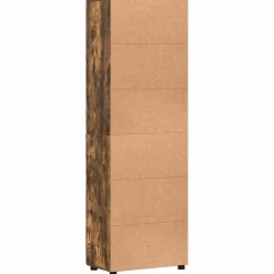 vidaXL Hoge kast FLORIN 60 x 35 x 182 cm Gerookt eiken Bewerkt hout