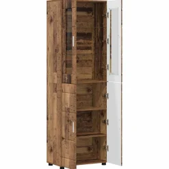 vidaXL Hoge kast FLORIN 60 x 35 x 182 cm Oudhout Bewerkt hout