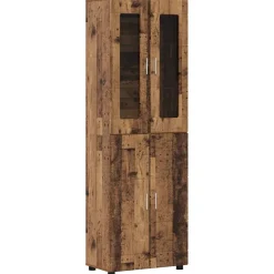 vidaXL Hoge kast FLORIN 60 x 35 x 182 cm Oudhout Bewerkt hout