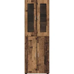 vidaXL Hoge kast FLORIN 60 x 35 x 182 cm Oudhout Bewerkt hout