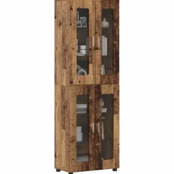 vidaXL Hoge kast FLORIN 60 x 35 x 182 cm Oudhout Bewerkt hout