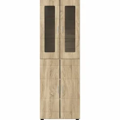 vidaXL Hoge kast FLORIN 60 x 35 x 182 cm Sonoma Eiken Bewerkt hout