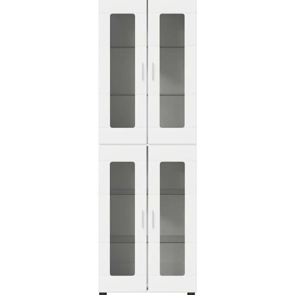 vidaXL Hoge kast FLORIN 60 x 35 x 182 cm Wit Bewerkt hout