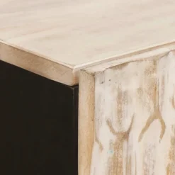 vidaXL Hoge kast met lade Witte Was Afwerking 60 x 33 x 100 cm