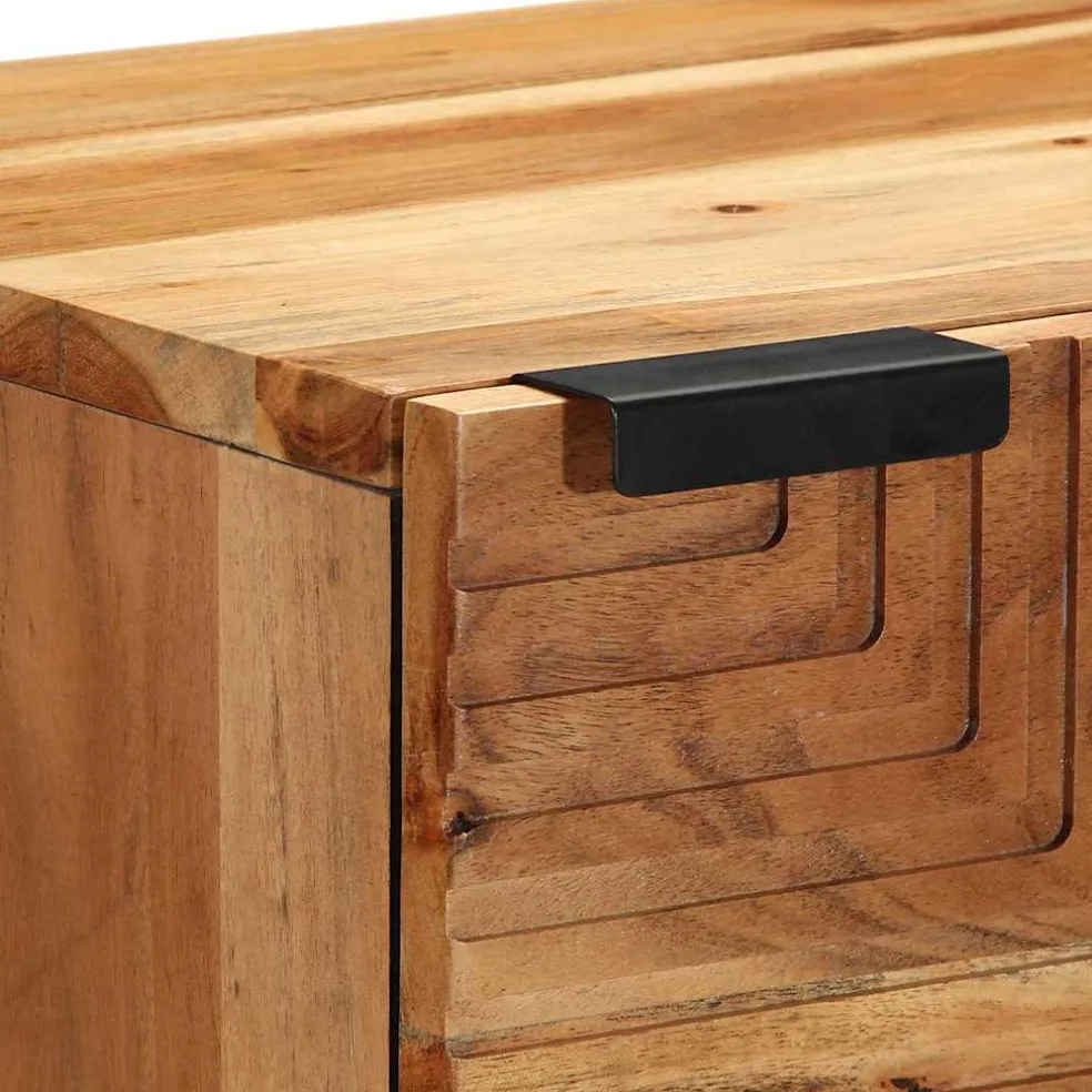 vidaXL Hoge kast met plank Bruin 40 x 33,5 x 110 cm Massief Mango Hout