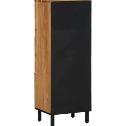 vidaXL Hoge kast met plank Bruin 40 x 33,5 x 110 cm Massief Mango Hout