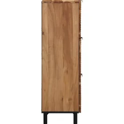 vidaXL Hoge kast met plank Bruin 40 x 33,5 x 110 cm Massief Mango Hout