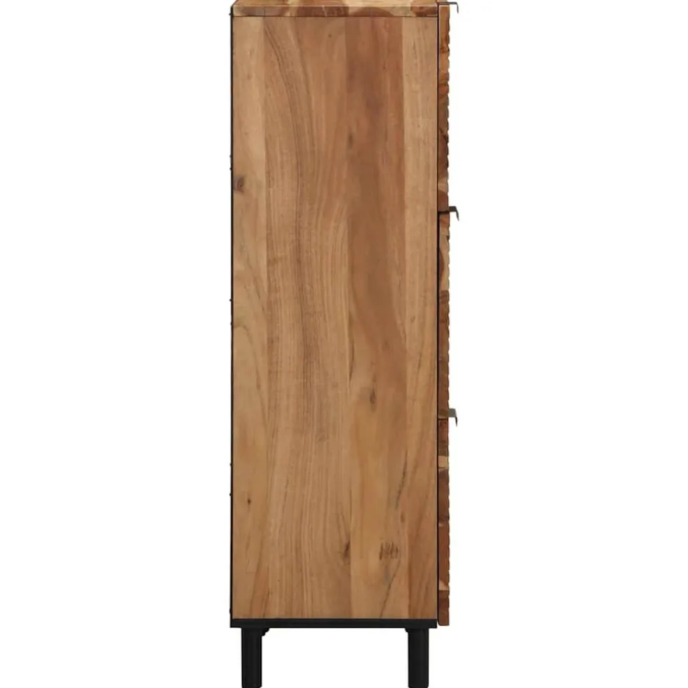 vidaXL Hoge kast met plank Bruin 40 x 33,5 x 110 cm Massief Mango Hout