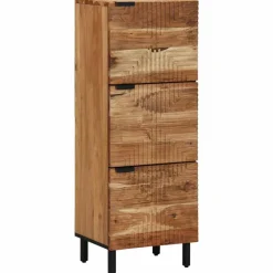 vidaXL Hoge kast met plank Bruin 40 x 33,5 x 110 cm Massief Mango Hout