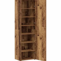vidaXL Hoge kast Oudhout 50 x 42,5 x 185 cm