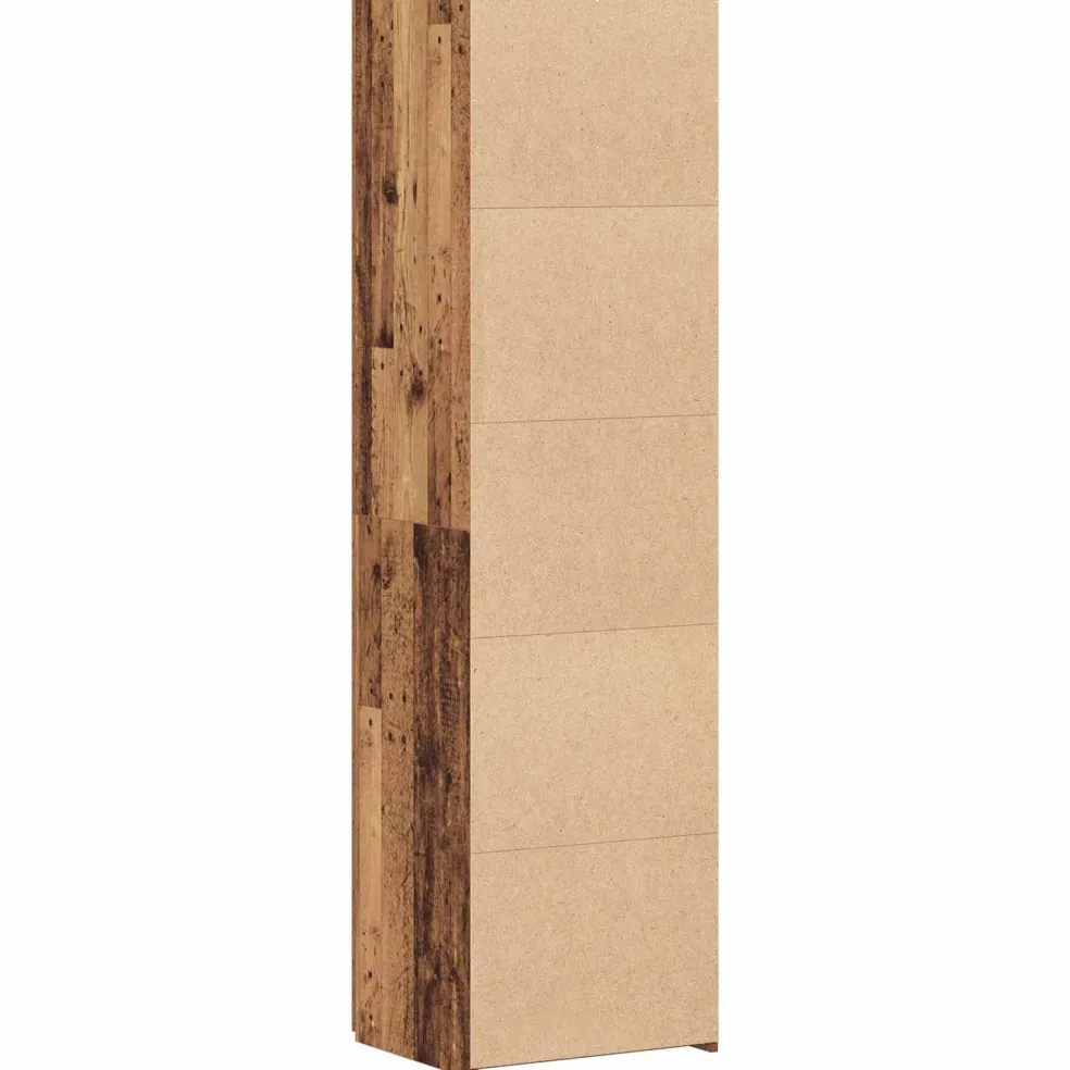vidaXL Hoge kast Oudhout 50 x 42,5 x 185 cm
