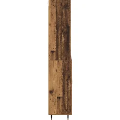 vidaXL Hoge kast Oud Hout 69,5 x 34 x 180 cm Bewerkt hout