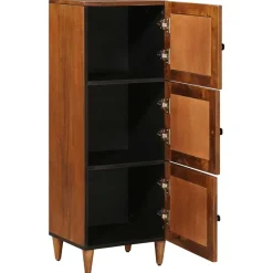 vidaXL Hoge kast Walnotenhout 40 x 33 x 110 cm Massief Mango Hout
