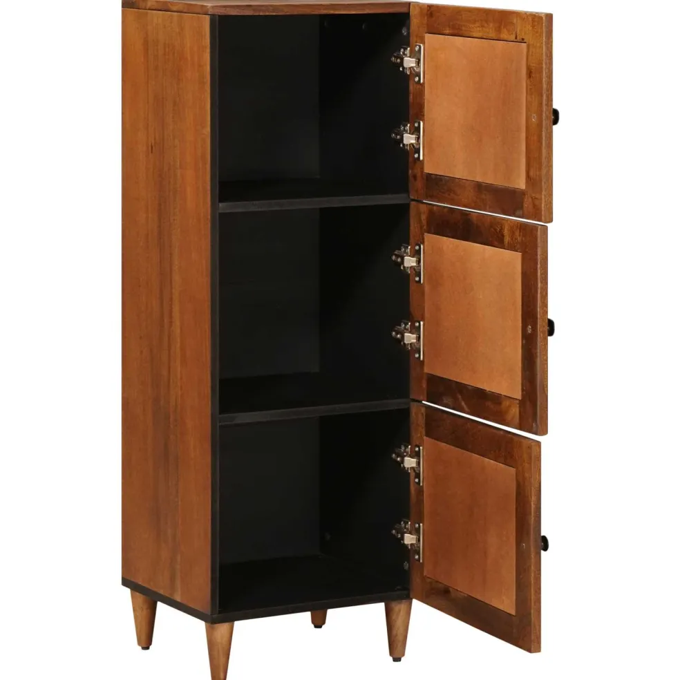 vidaXL Hoge kast Walnotenhout 40 x 33 x 110 cm Massief Mango Hout