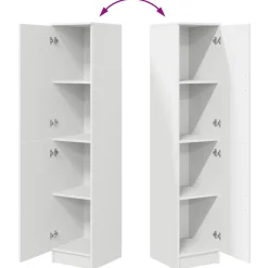 vidaXL Hoge kast Wit 35 x 39 x 168 cm