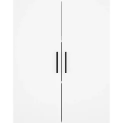 vidaXL Hoge kast 69,5x34x180 cm bewerkt hout wit