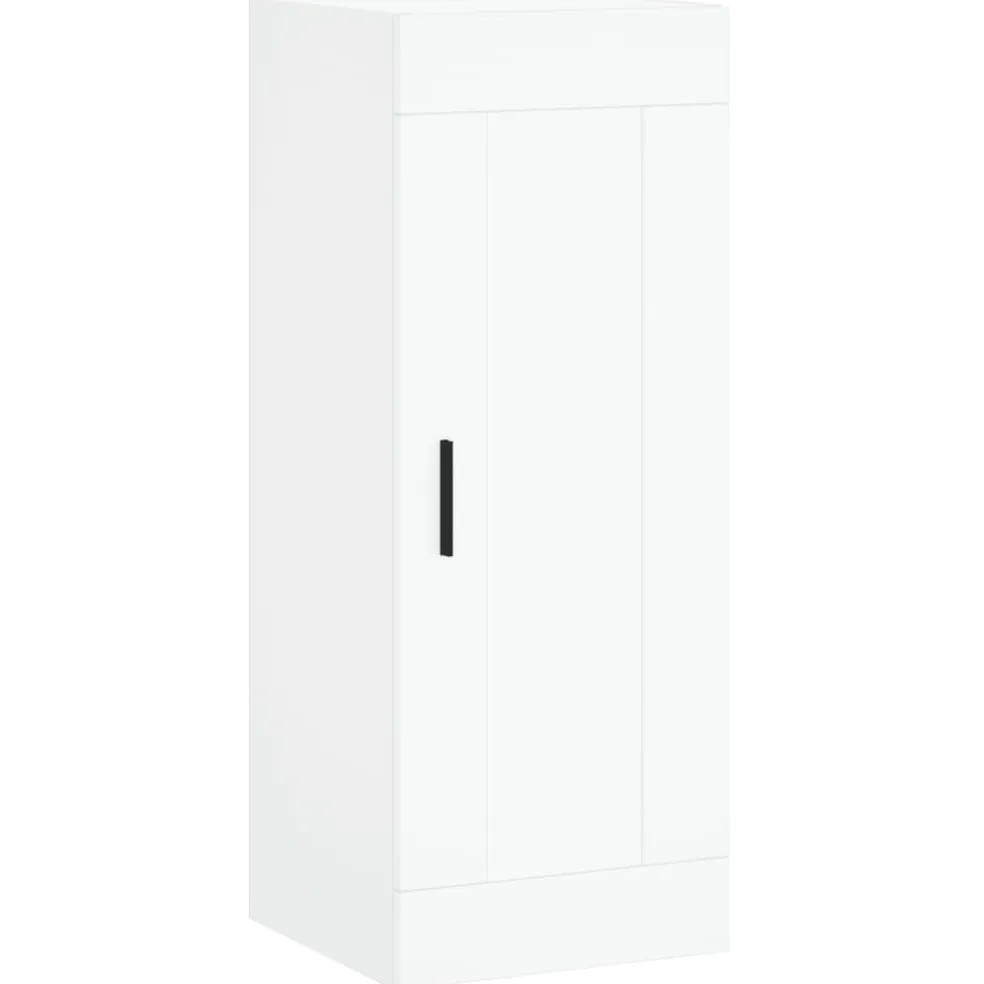 vidaXL Hoge kast 34,5x34x180 cm bewerkt hout wit