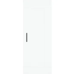 vidaXL Hoge kast 34,5x34x180 cm bewerkt hout wit