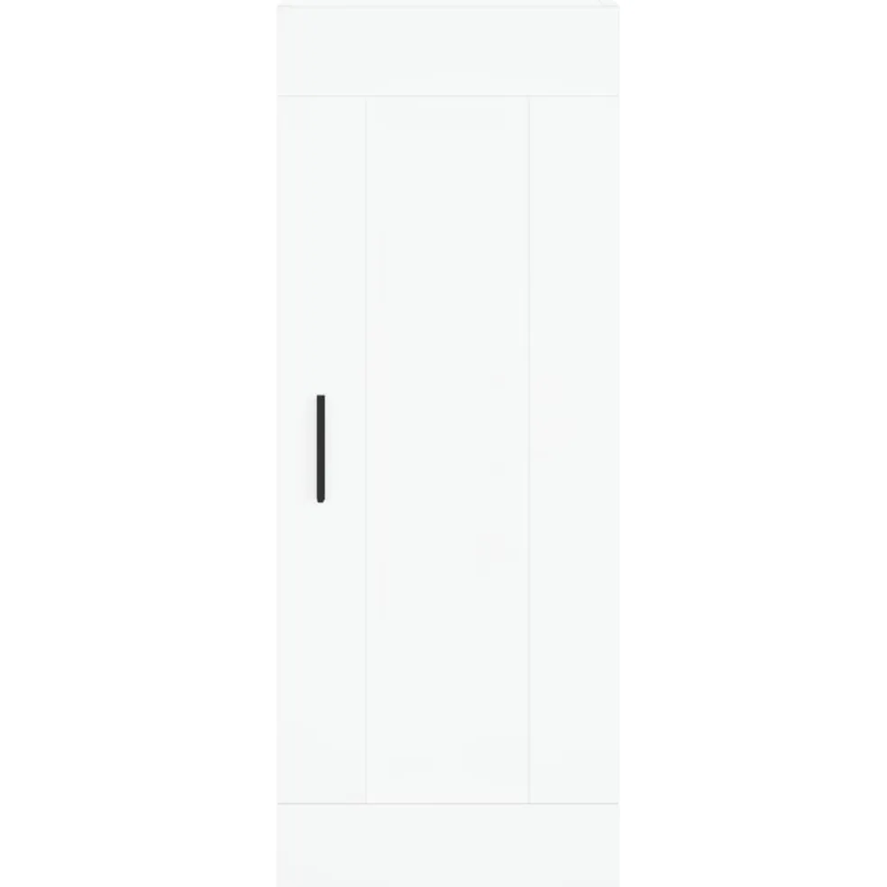 vidaXL Hoge kast 34,5x34x180 cm bewerkt hout wit