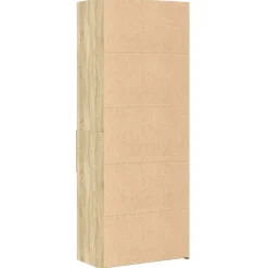 vidaXL Hoge kast 70x42,5x185 cm bewerkt hout sonoma eikenkleurig