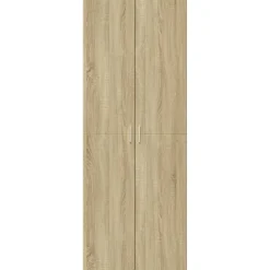 vidaXL Hoge kast 70x42,5x185 cm bewerkt hout sonoma eikenkleurig