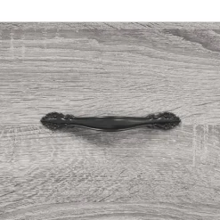 vidaXL Hoge kast 69,5x34x180 cm bewerkt hout grijs sonoma eikenkleurig