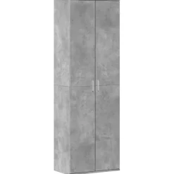 vidaXL Hoge kast 60x35x180 cm bewerkt hout betongrijs