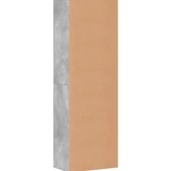 vidaXL Hoge kast 60x35x180 cm bewerkt hout betongrijs