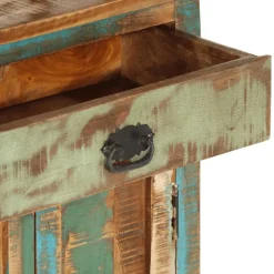 vidaXL Hoge kast 55x30x180 cm massief gerecycled hout