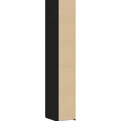 vidaXL Hoge kast Zwart Eiken 30 x 42,5 x 185 cm