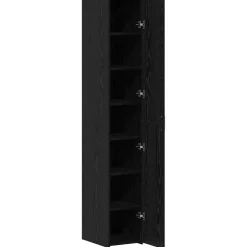 vidaXL Hoge kast Zwart Eiken 30 x 42,5 x 185 cm